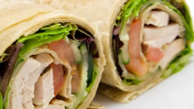 grilled chicken wrap